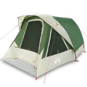 vidaXL 4-Person Camping Tent Green