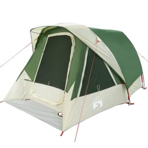 vidaXL 4-Person Camping Tent Green