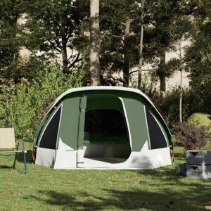 vidaXL 4-Person Camping Tent Green