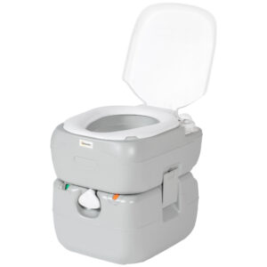 Outsunny Portable Toilet w/ Detachable Tank