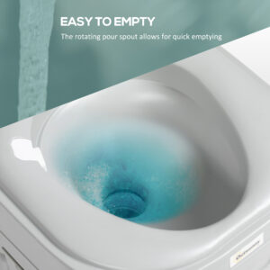 Outsunny Portable Toilet w/ Detachable Tank