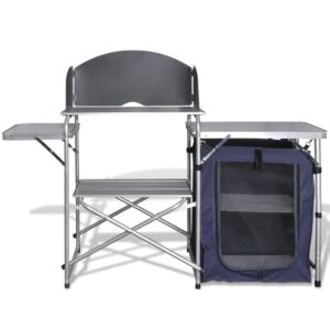 vidaXL Foldable Camping Kitchen Unit
