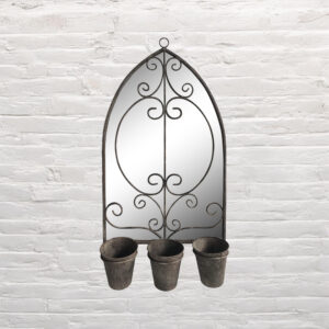 MSL 73cm Wall Mirror w/ Triple Planter