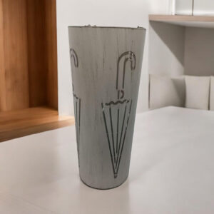 MSL 49cm Metal Umbrella Stand Cream
