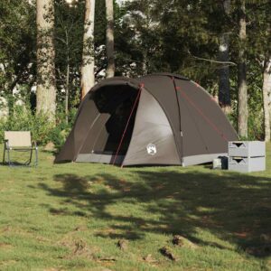 vidaXL 2-Person Fishing Tent Brown - Image 2 of 4