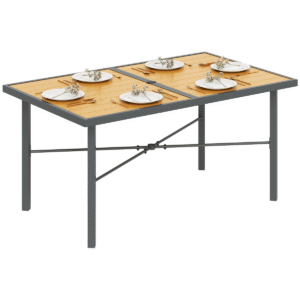 Outsunny Garden Table with 5cm Umbrella Hole - Image 2 of 7