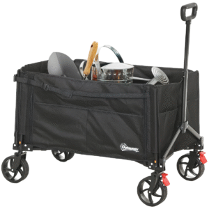 Outsunny Folding Trolley on Wheels - Image 2 of 7
