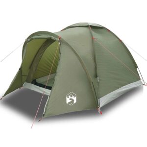 vidaXL 2-Person Fishing Tent Olive Green - Image 2 of 5