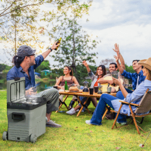 Outsunny 45L Camping Fridge Freezer