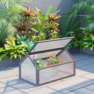 Outsunny Wooden Cold Frame Greenhouse - Image 1 of 8