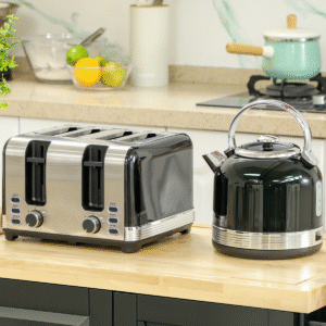 Homcom 1.7L Kettle & 4 Slice Toaster Set - Image 1 of 8