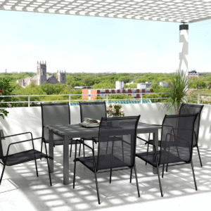 Outsunny Garden Table with Slatted Top - Image 1 of 7