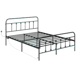 Homcom King Bed Frame w/ LED Lights - Image 2 of 7