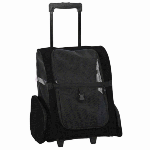 vidaXL Pet Trolley 3-in-1 Design Black Oxford Fabric - Image 2 of 5