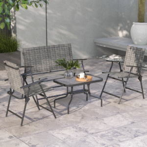 Outsunny Patio Furniture Set w/ Table - Image 1 of 8
