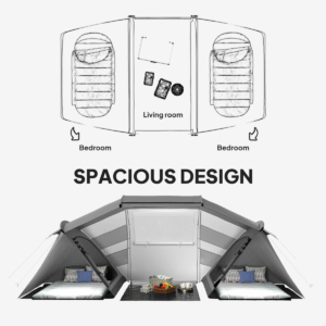 Outsunny 4-6 Person Dome Tent - Image 3 of 7