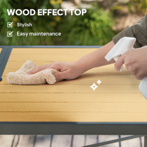 Outsunny Garden Table with 5cm Umbrella Hole - Image 3 of 7