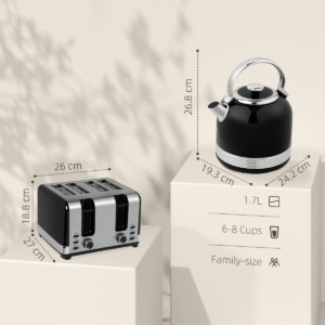 Homcom 1.7L Kettle & 4 Slice Toaster Set - Image 2 of 8