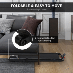 HOMCOM Foldable Walking Treadmill With LED Display Homcom Foldable Walking Treadmill w/ LED Display - Image 3 of 7