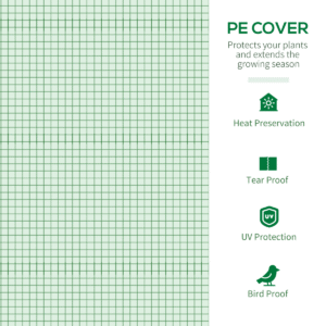 Outsunny Polytunnel Greenhouse with Window - Image 3 of 8