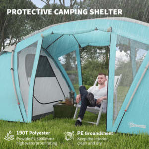 Outsunny 4-6 Man Tent w/ 2 Bedrooms - Image 4 of 7
