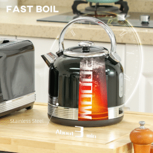 Homcom 1.7L Kettle & 4 Slice Toaster Set - Image 3 of 8