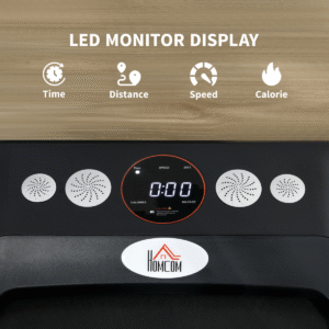 HOMCOM Foldable Walking Treadmill With LED Display Homcom Foldable Walking Treadmill w/ LED Display - Image 4 of 7