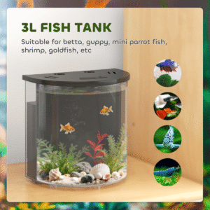 PawHut 3L Nano Aquarium Starter Kit - Image 4 of 7