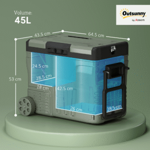 Outsunny 45L Camping Fridge Freezer - Image 4 of 7