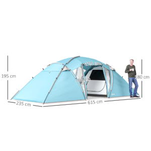 Outsunny 4-6 Man Tent w/ 2 Bedrooms - Image 5 of 7