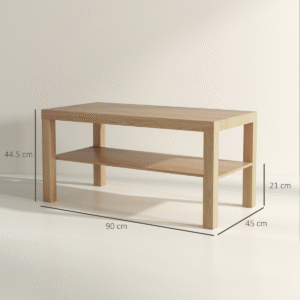 Homcom Coffee Table with Storage Shelf Homcom Coffee Table w/ Storage Shelf - Image 4 of 7