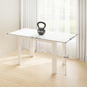 Homcom Extendable Dining Table Seats 4-6 - Image 5 of 7