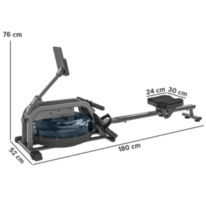 Sportnow Water Rowing Machine Vertical Storage - Image 4 of 7