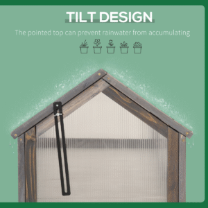 Outsunny Wooden Cold Frame Greenhouse - Image 5 of 8