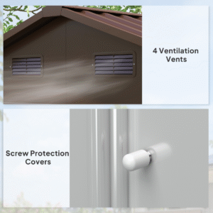 Outsunny 7.7×6.4ft Garden Shed w/ Sliding Door - Image 6 of 7