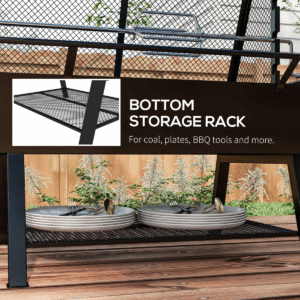 Outsunny 3-in-1 BBQ Rotisserie Grill - Image 5 of 8