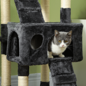 PawHut Cat Tree Activity Centre with Scratcher PawHut Cat Tree Activity Centre w/ Scratcher - Image 6 of 8