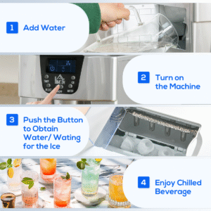 Homcom Ice Maker Machine & Water Dispenser - Image 6 of 8