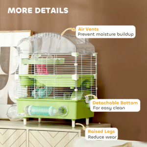 PawHut 3 Tier Hamster Cage with Accessories PawHut 3-Tier Hamster Cage with Accessories - Image 7 of 7