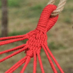 Outsunny Cotton Hammock Swing Chair - Image 6 of 8