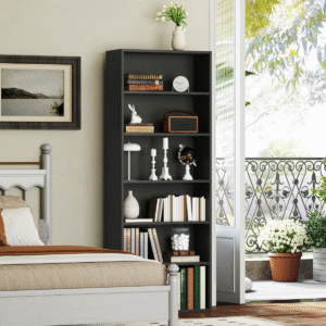 Homcom 6 Tier Bookshelf w/ Adjustable Shelves - Image 6 of 7