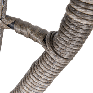 Outsunny 3pc Webbed PE Rattan Patio Set - Image 7 of 8