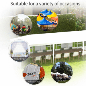 Outsunny 9mx3m Garden Gazebo White - Image 7 of 8