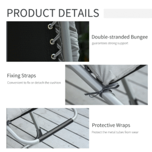 Outsunny 2pc Reclining Zero Gravity Chairs - Image 7 of 8