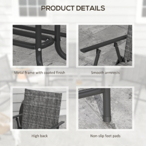 Outsunny Patio Furniture Set w/ Table - Image 7 of 8