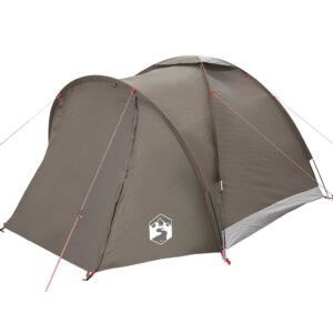 vidaXL 2-Person Fishing Tent Brown - Image 4 of 4