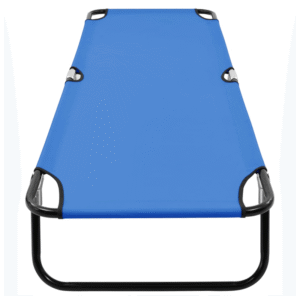 vidaXL Folding Sun Lounger Steel - Image 5 of 5
