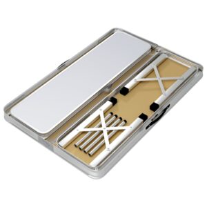 vidaXL Folding Camping Table w/ 2 Benches - Image 5 of 5