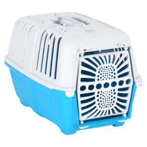 vidaXL Pet Carrier White & Blue 48×31.5x33cm - Image 2 of 4