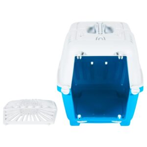 vidaXL Pet Carrier White & Blue 48×31.5x33cm - Image 4 of 4